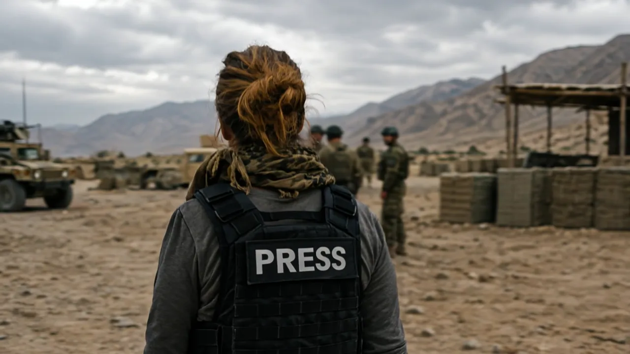 A reporter at a military outpost near Kandahar